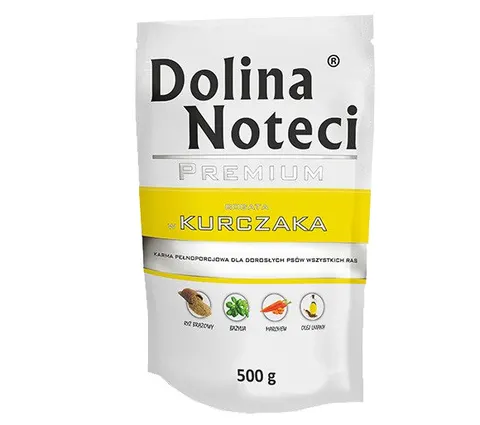 Dolina Noteci Premium dla psa Bogata w kurczaka 500 g