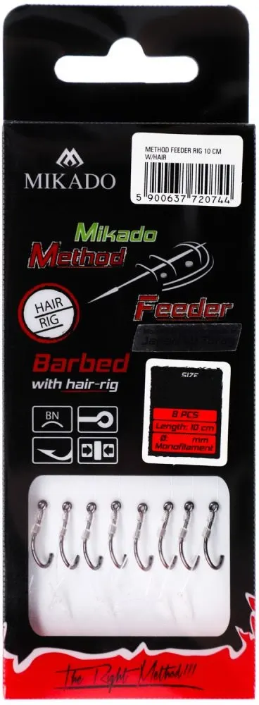 Haczyk Do Metody 10cm Z Włosem - Haczyk Z Zadziorem 6/Żyłka Hmfb12w-6