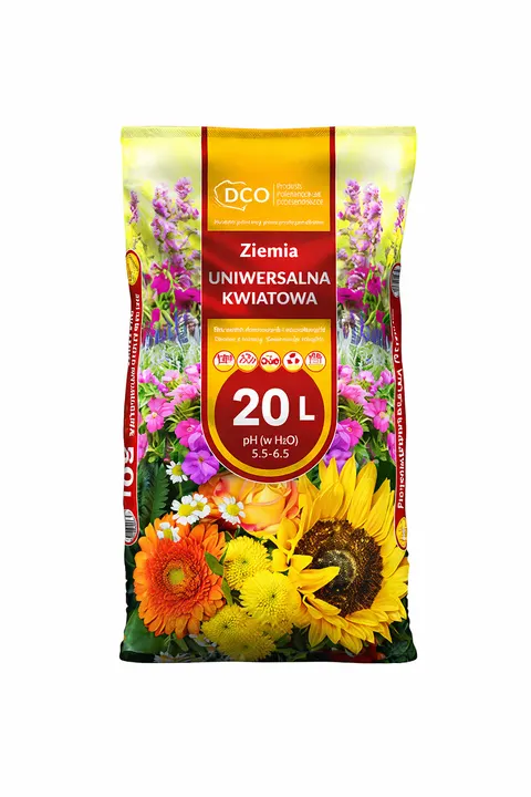 Ziemia uniwersalna kwiatowa 20L do roślin i balkonu