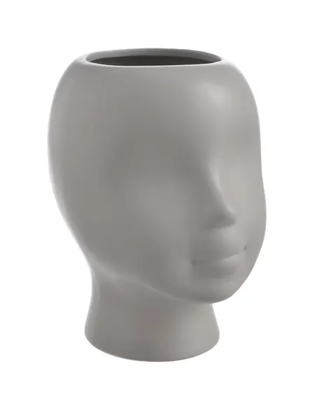 Osłonka wazon ceramiczny twarz 18 cm