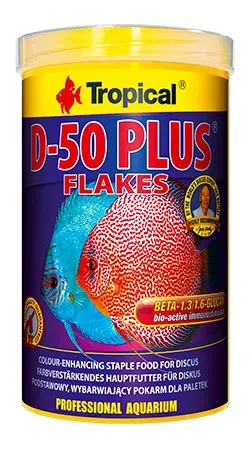 Tropical D-50 Plus Flakes 250ml / 50g Pokarm dla paletek