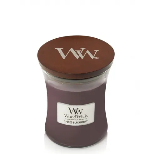 Świeca Spiced Blackberry 275g Średnia Woodwick