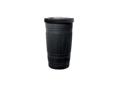 Zbiornik na deszczówkę czarny 265L beczka Woodcan PROSPERPLAST IDWO265-S411