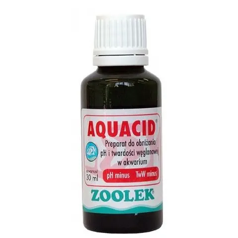 Zoolek Aquacid Preparat Obniża Ph I Twardość Wody 30ml