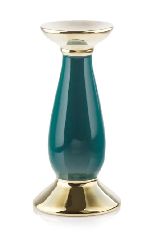 Świecznik Ceramiczny Emerald Gold&Green 32 Cm 31.138.32 Polnix