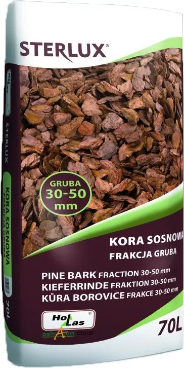 Kora Sosnowa Ogrodowa Gruba 30-50mm 70l Hollas