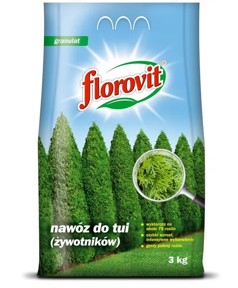 Nawóz Do Tui Żywotników 3kg Florovit