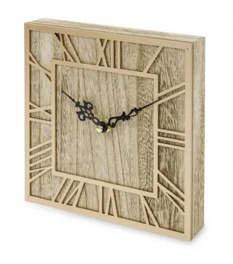 Zegar Drewniany 117325 Stojący Wiszący 20x20