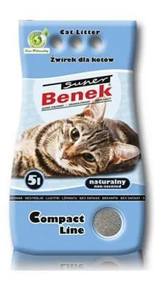Super Benek Compact Line Żwirek Naturalny Dla Kota 5 L