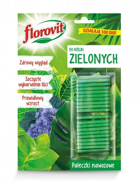 Pałeczki Nawozowe Roślin Zielonych 20 Sztuk Florovit