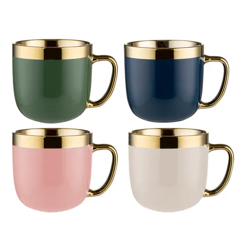 Kubek Ceramiczny Golden Ring Mix Kolorów 530ml Florina
