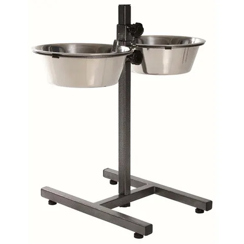 Miski Na Stojaku Regulowanym 2x2,8l Lupi Pets Addt2b-300