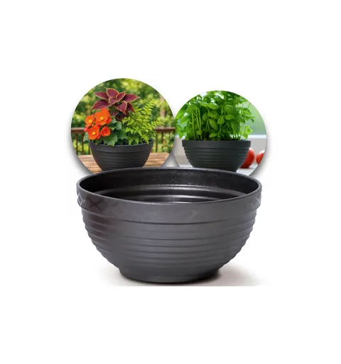 Doniczka MISA 22,5 cm grafitowy 2L Prosperplast