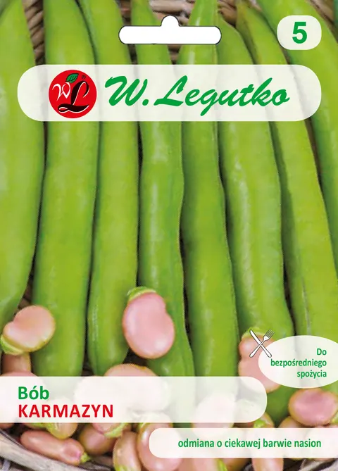 Nasiona Bób Karmazyn 50g Legutko Grc5