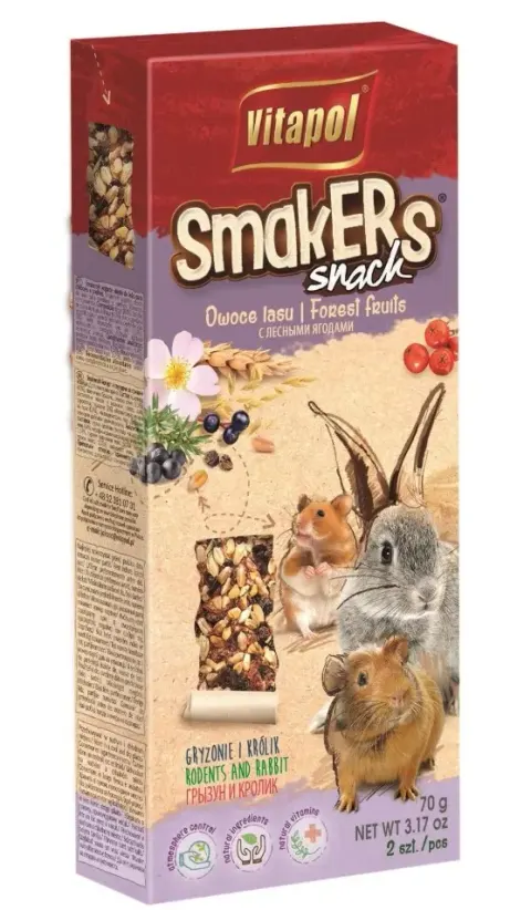Kolba smakers dla gryzoni vitapol owoce leśne 2szt