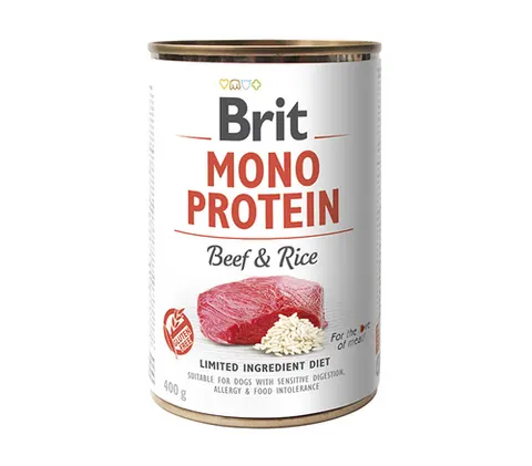 Brit Mono Protein Wołowina Z Ryżem 400G Karma Mokra Dla Psa