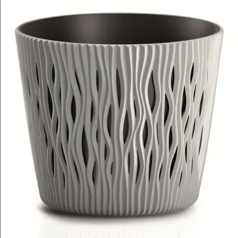 Doniczka Sandy Round 26 cm DSR260 szary kamienny Prosperplast