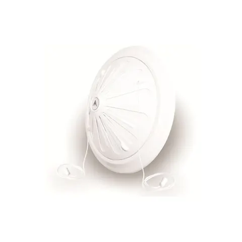 Kratka wentylacyjna z żaluzją mechaniczną okrągła, kanał fi 80-160mm, średnica zewnętrzna fi178mm, biała, D/15 WR; 007-0271, DOSPEL