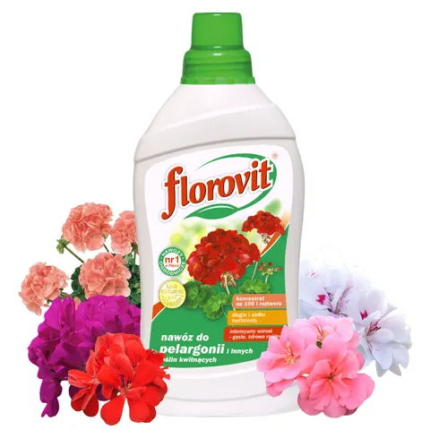Nawóz Do Pelargonii I Innych Roślin Kwitnących 1l Florovit
