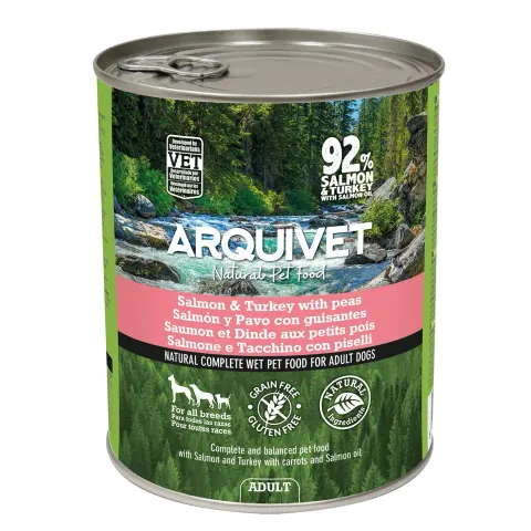 ARQUIVET mokra karma dla psa z łososiem i indykiem 800G