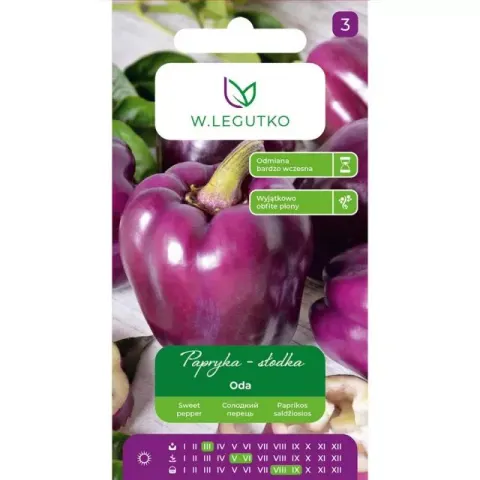 Nasiona Papryka Oda Fiolet. 0,5g Legutko Grc6