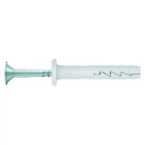 Kołek wbijany szybkiego montażu z kołnierzem 6x40mm, opk=200szt; FX-06K040, KOELNER