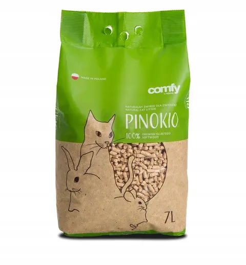 Żwirek Drewniany Comfy Pinokio Naturalny 7l