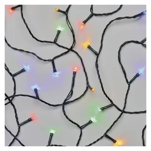 Lampki choinkowe Classic 100 LED 5m multikolor, zielony przewód, 6W, IP20