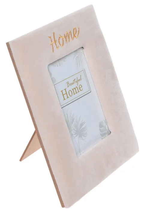 Ramka Na Zdjęcie Ewax 2119 Welurowa Beżowa Home