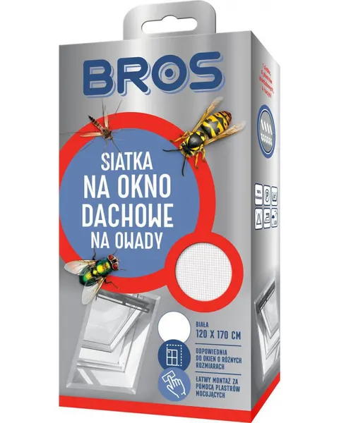 Bros-M Siatka Na Okno Dachowe 120x170 Biała