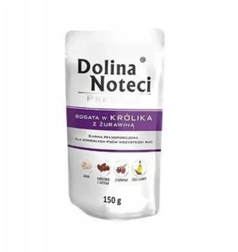 Karma Mokra Dla Psów Dolina Noteci Królik Z Żurawiną 150g