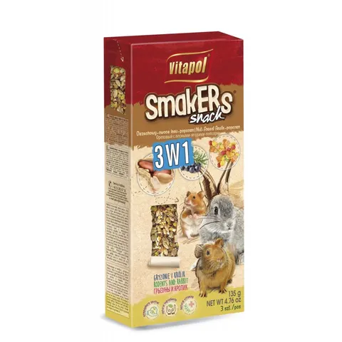 Smakers 3w1 Owce Leśne Orzech Popcorn 9135g Vitapol