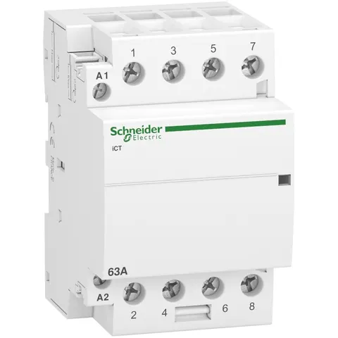 Stycznik modułowy 63A 4NO (4Z 0R) 220/240VAC 50Hz, Acti9 iCT50-63-40-230; A9C20864, SCHNEIDER ELECTRIC
