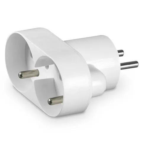 Rozgałęźnik podwójny z uziemieniem 2x2P+Z 16A 230VAC, R-270 BIAŁY; T-10834, PLASTROL