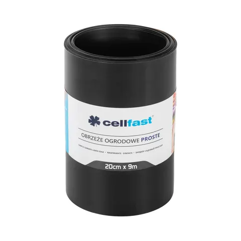 CELLFAST Obrzeże ogrodowe proste czarne 20cm x 9m