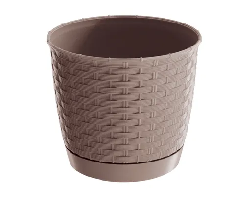 Doniczka plastikowa Ratolla Round Mocca 30 cm