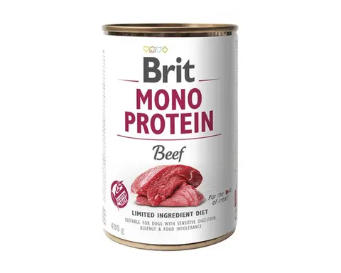 Brit Mono Protein Beef (Wołowina) 400G Karma Mokra Dla Psa