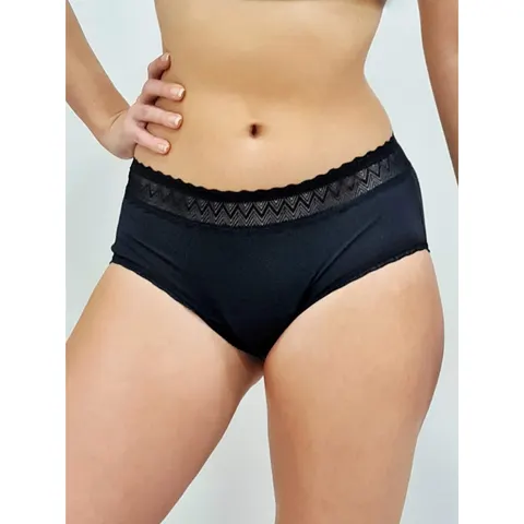 GENTLE DAY ECO Majtki menstruacyjne CZARNE HIPSTER rozmiar L, 1 szt
