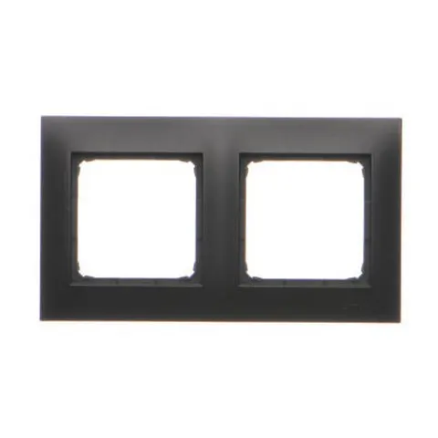 SIMON 54 Premium Ramka podwójna IP20 /IP44, czarna; DR2/49 KONTAKT-SIMON