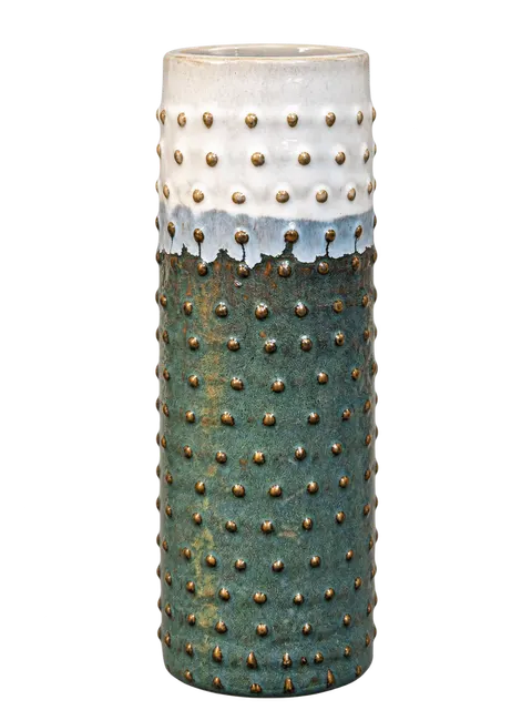 Osłonka ceramiczna 24,5cm niebiesko-biała