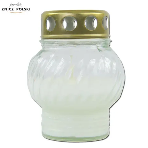 Znicz Szklany Zalewany 11cm L-10 Znicz Polski