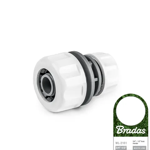 Reparator Łącznik Do Węży 1/2" Lub 5/8" Z Adapterem Na 3/4" White Line Wl-2101 Bradas