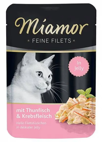 Karma Mokra Miamor Feine Filets Tuńczyk I Krab 100g