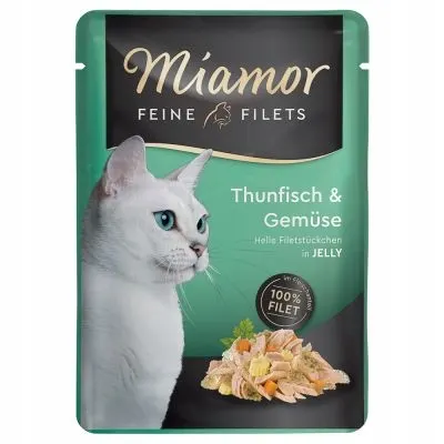 Miamor Feine Filets Tuńczyk Z Warzywami 100g Karma Mokra Dla Kotów