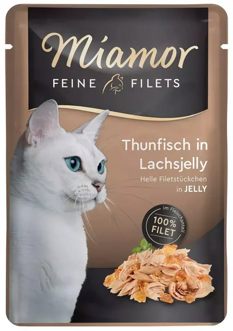 Miamor Karma Mokra Feine Filets Tuńczyk z Galaretką Łososiową 100g