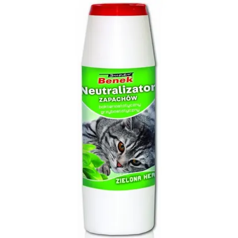 Super BENEK Neutralizator Zapachów Do Kuwet Pochłaniacz Zielona Herbata 500g