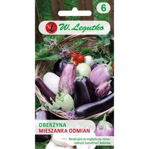 Nasiona Oberżyna Mieszanka Odmian 0.5g Legutko Grc3