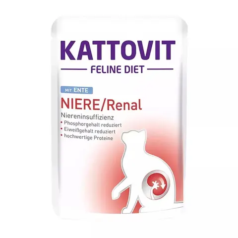 Karma Mokra Kattovit Feline Diet Renal Kaczka 85g