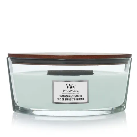 Świeca Zapachowa Sagewood & Seagrass Elipsa Woodwick