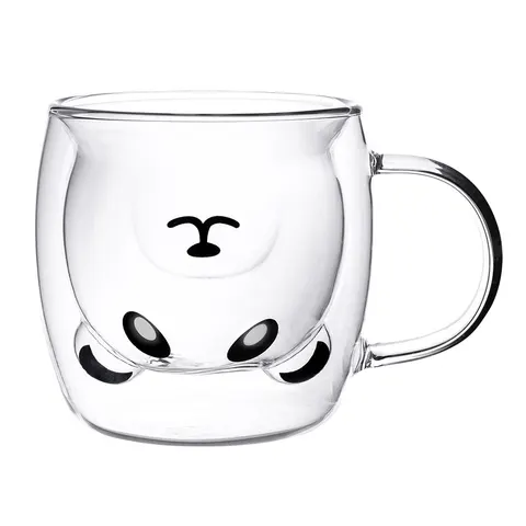 Kubek Termiczny Panda Z Uchwytem 260ml Andrea Kids Altom